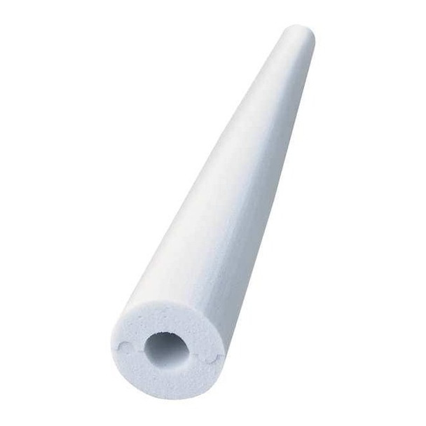Pipe Insulation, 5/8" OD, 4 ft. L, Melamine Foam, 1 in Wall