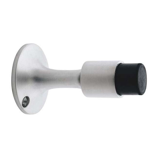Ives Door Stop, Brass, Silver, 2-1/4"H x 2-1/4"W WS443 US26D