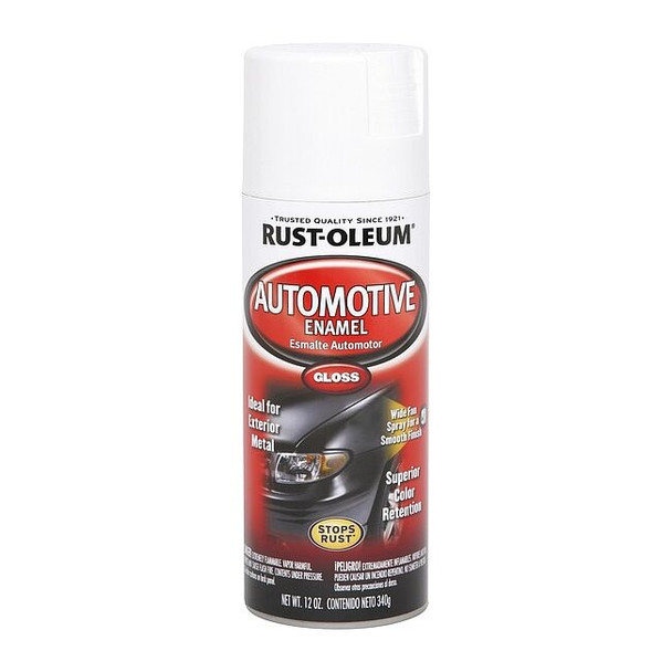 Rust-Oleum Automotive Enamel,White,12 oz 252468