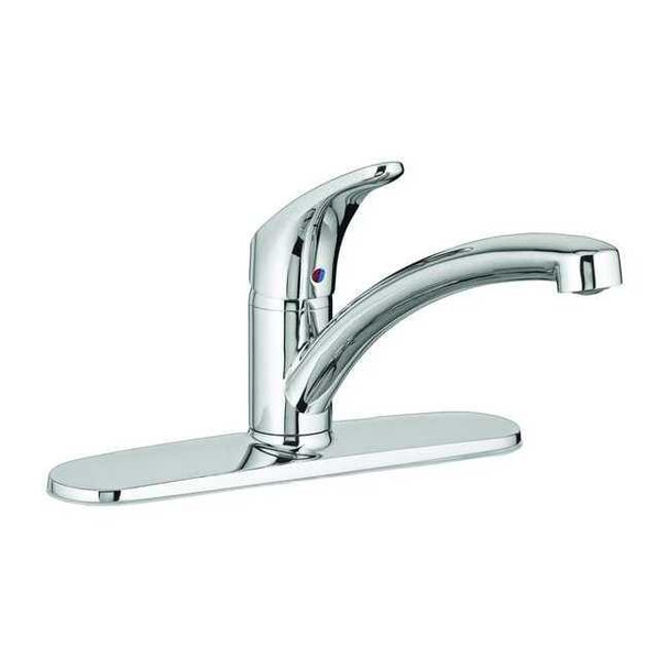 Low Arc Kitchen Faucet, Manual, 3 Hole Only Mount, 3 Hole