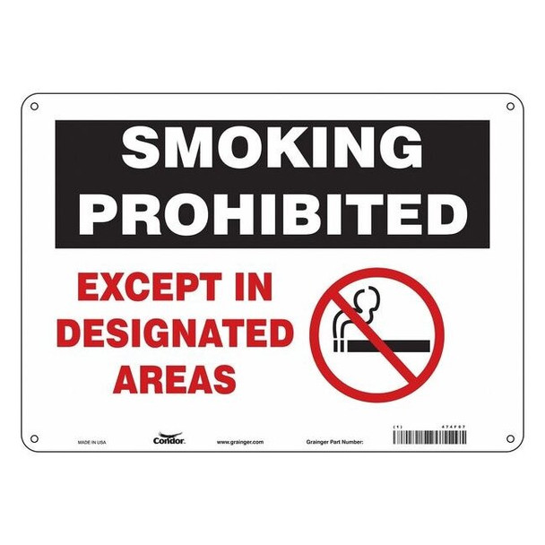 Safety Sign, 10" H, 14 in W,  Horizontal Rectangle, English, 474F07