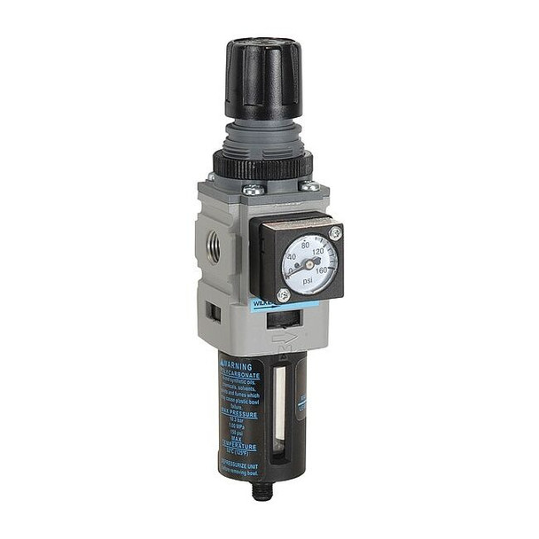 Wilkerson Filter-Regulator,Max. Incoming 150 psi B08-C2-FRG0B