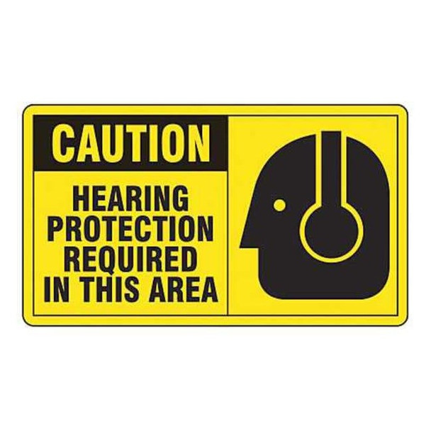 Accuform Safety Label,3-1/2 In. H,5 In. W,PK5, LPPE625VSP LPPE625VSP