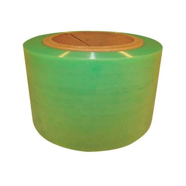 Stretch Wrap, 3" W x 1000 ft. L, 60 ga, Cast Style, Light Green, Light Duty