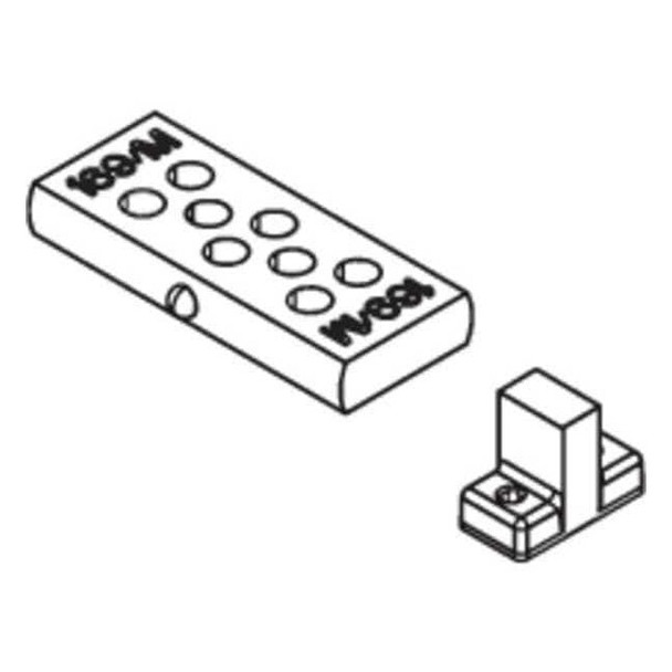 Lcn Track Bumper, Aluminum, 2030, Gray 2030-169