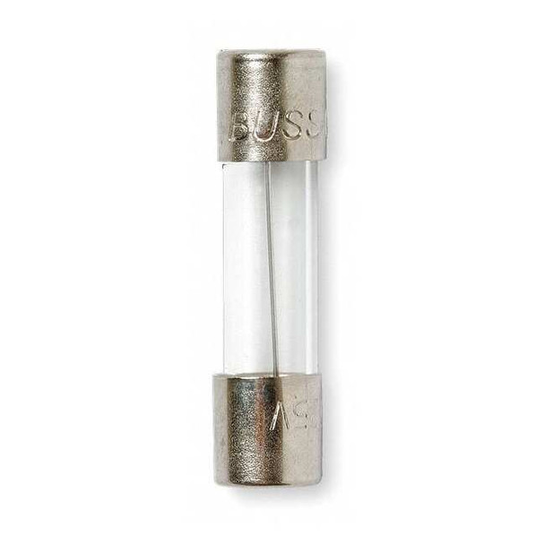Glass Fuse, 125mA, 100A at 250V AC, 10kA at 125V AC, 5 PK