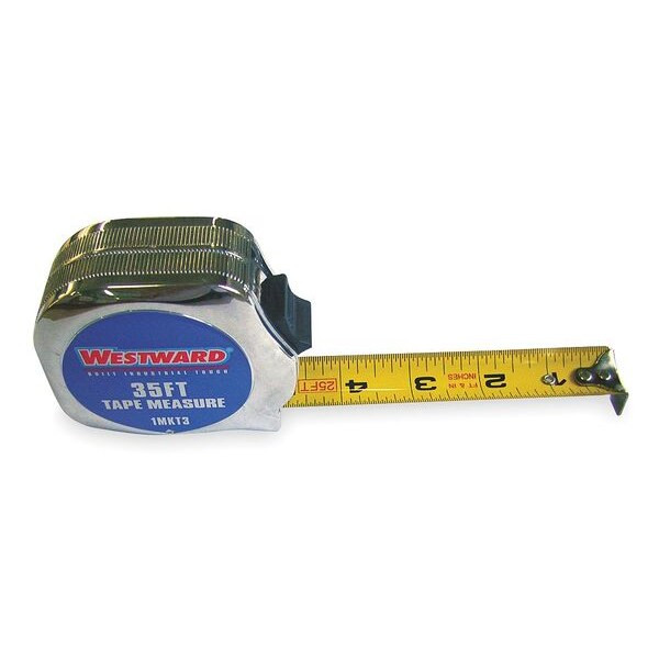 Westward 35 ft Tape Measure, 1 in Blade 1MKT3