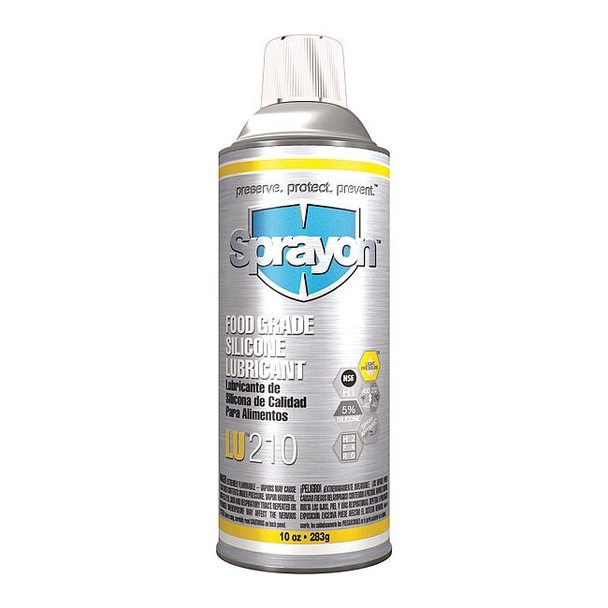 Sprayon Silicone Lubricant, General Purpose, H1, 10 oz, Aerosol Can SC0210000