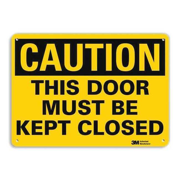 Safety Sign, 7 in Height, 10 in Width, Aluminum, Vertical Rectangle, English