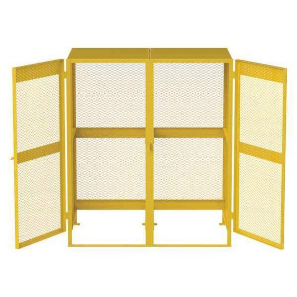 Jamco Cylinder Storage Cabinet, Yellow, Steel CV102YP Jamco Cylinder Storage Cabinet, Yellow, Steel CV102YP