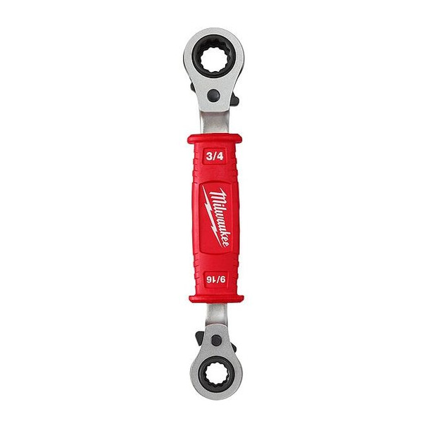 Milwaukee Tool Linemans 4in1 Insulated Ratcheting Box Wrench 48-22-9212