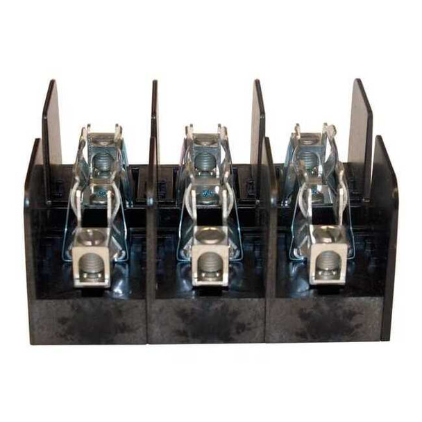 Open Fuse Block, H; K5 UL Class, 600V AC/DC Volt Rating, 3 Poles, Box Lug
