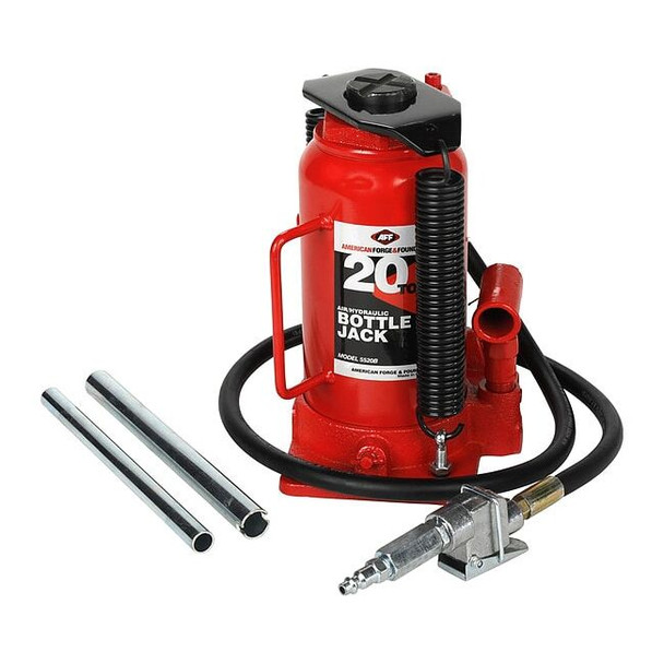 American Forge & Foundry Bottle Jack,20 ton,Max Lift 20" H 5520B