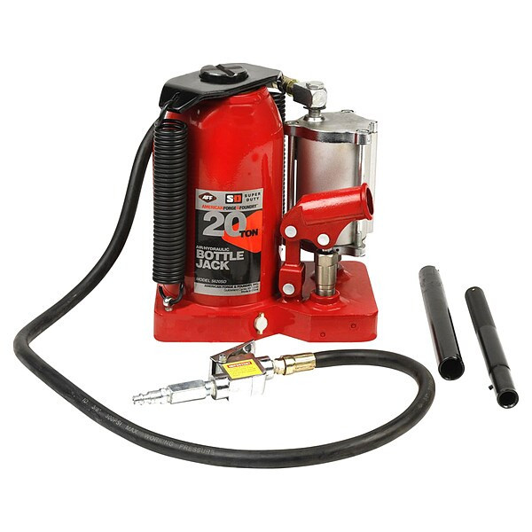 American Forge & Foundry Bottle Jack,20 ton,Max Lift 20 5/8" H 5620SD