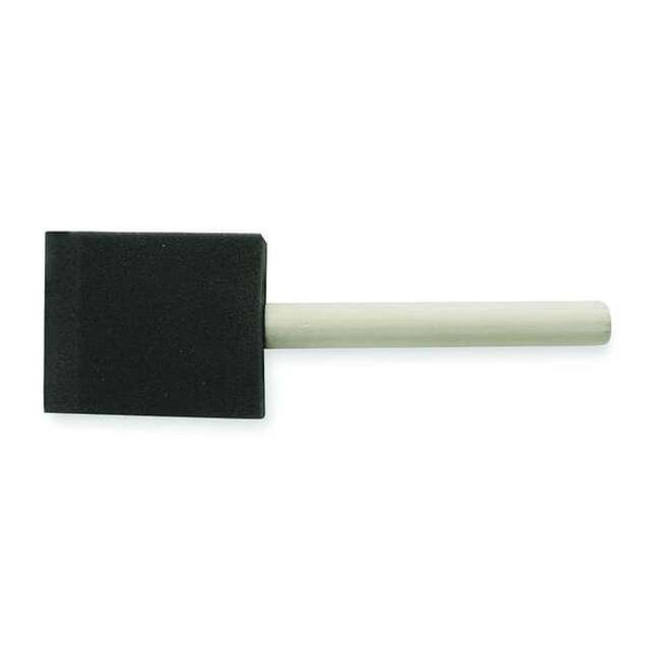 2" Flat Sash Soft, Foam Bristle, Paint Brush, Unfinished Wood Handle