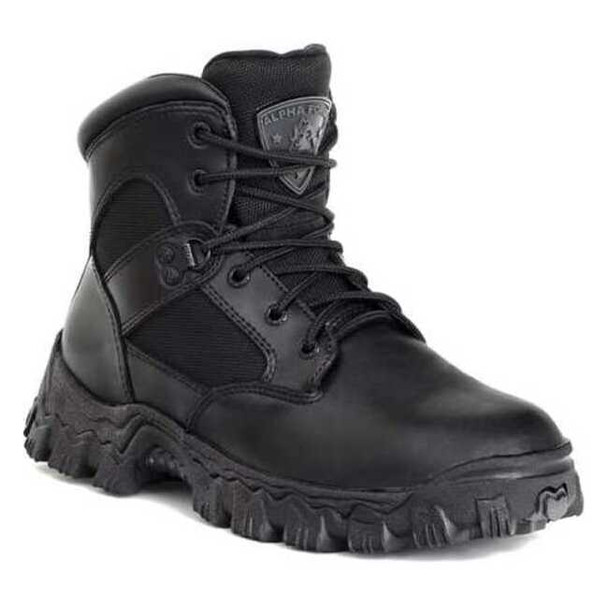 Men's 6-Inch Work Boot, 11 1/2, Composite Toe, 6 in H, Black, FQ0006167