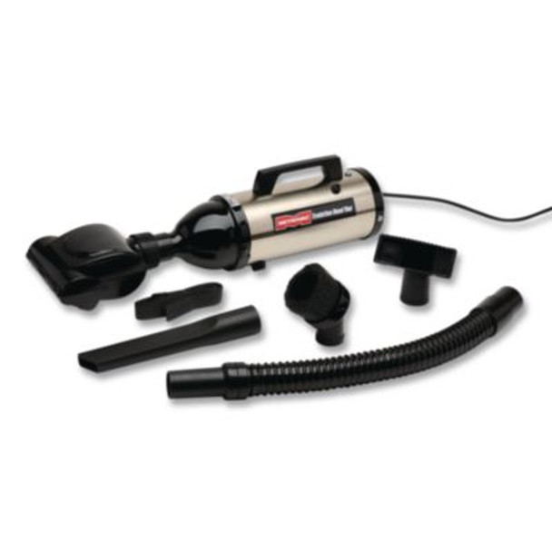 MetroVac Evolution Hand Vacuum with Turbo Brush, Silver/Black 105-578543