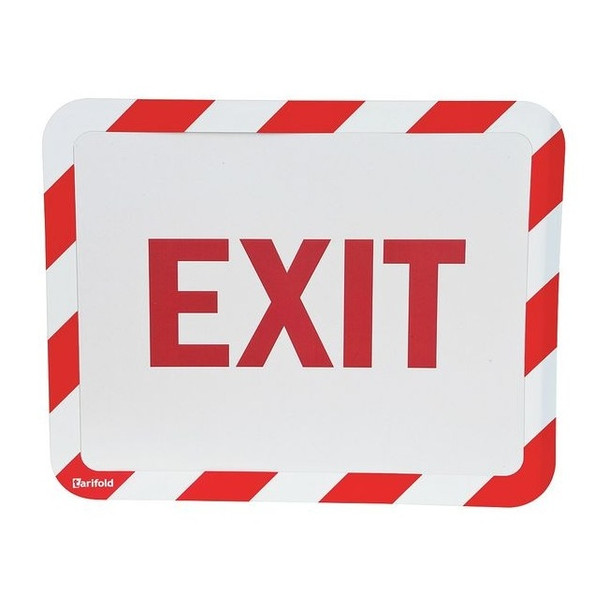 Tarifold Sign Holder,Adhesive,Exit,PK2 P194993EX
