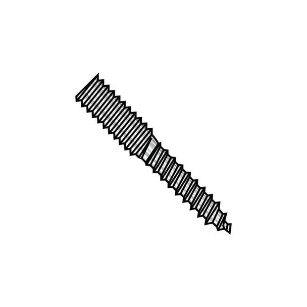 1/4-20X2 HANGER BOLT FUL/THRD 18-8 STAINLESS STEEL,PK100