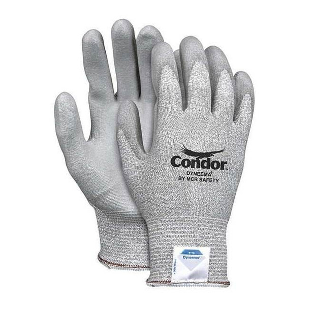 Cut Resistant Coated Gloves, Cut Level A2 ,Dipped ,Polyurethane ,Smooth ,M 1 PR