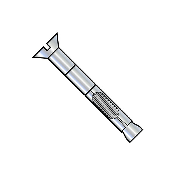 Sleeve Anchor, 3/8" Dia., 2-3/4" L, Steel Zinc Plated, 50 PK