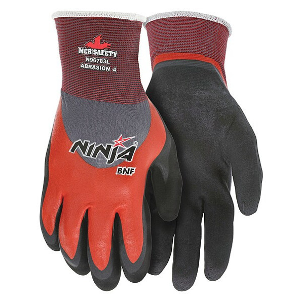 Mcr Safety Coated Gloves,Nylon,S,PR N96783S