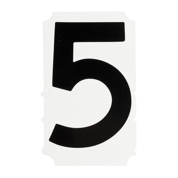 Brady NumberLabel,1-3/4inH,7/8inW,PK10 5010-5