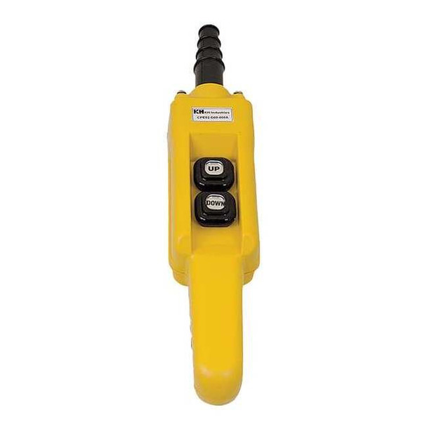 Kh Industries PendantCntrlStation,DeadEnd,2Buttn,Ylw CPE02-C00-000A