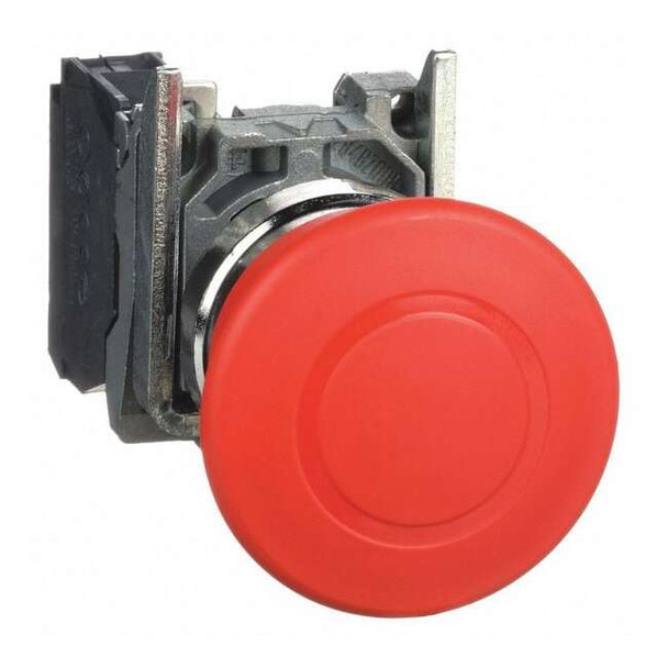 Schneider Electric Emergency Stop Push Button, 22 mm, 1NC, Red XB4BT842
