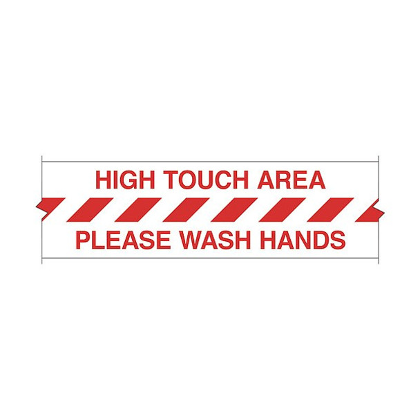 Brady High Touch Area Floor Tape,100 ft. H,4"W 170547 Brady High Touch Area Floor Tape,100 ft. H,4"W 170547
