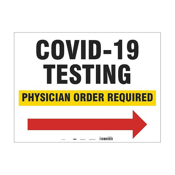 Condor Hygiene Sign, 18 in H, 24 in W, Vinyl, English, HWB764T1824 HWB764T1824