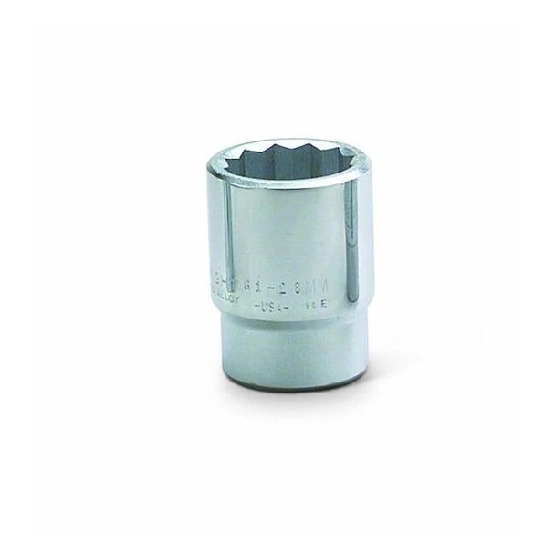 Wright Tool 3/4 in Drive, 33mm 12 pt Metric Socket, 12 Points 61-33MM