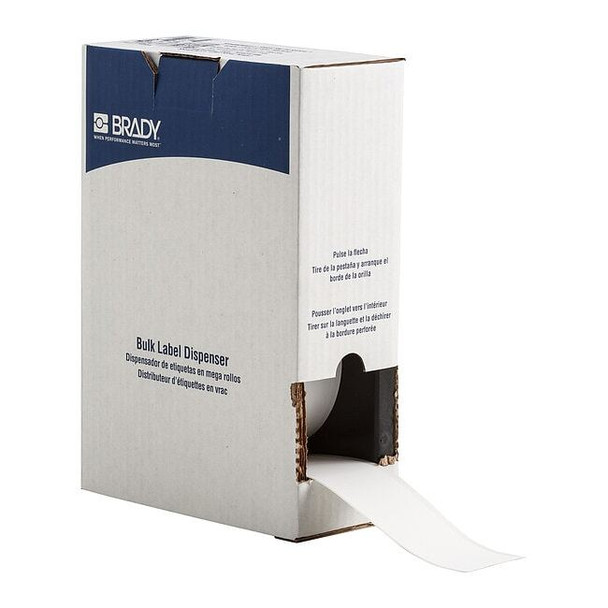 Brady ContinuousLabelStock,White,Matte,2inW BM7C-2000-855-WT
