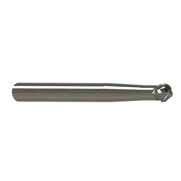 Micro 100 Ball End Mill,Single End,12.00mm,Carbide SBMM-120-236X