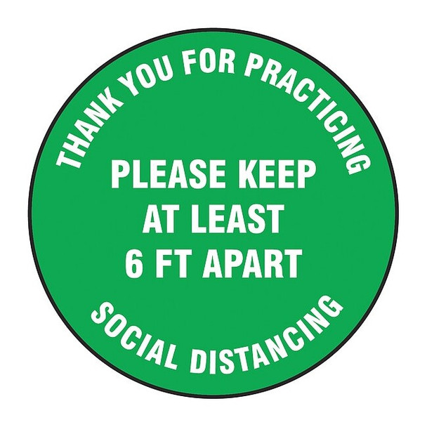 Manufacturer Varies Floor Sign, 12 in H, 12 in W, Vinyl, English, MFS424 MFS424