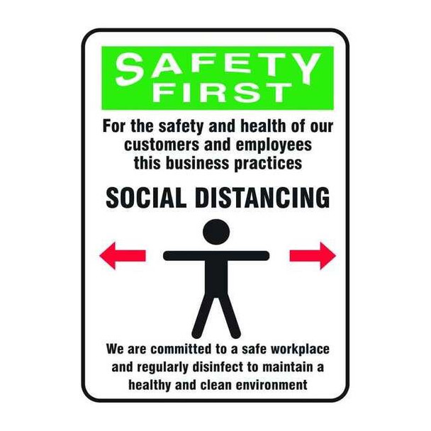 Manufacturer Varies Safety Sign, 10x7, 56JU81 56JU81