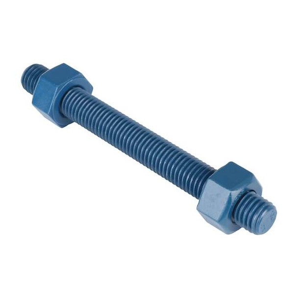 Usa Fastener Threaded Stud, Fluoropolymer Coated, 50 PK B7-.625-6-50