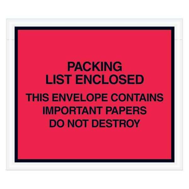 Tape Logic Important Enclosed Envelopes,7x6",PK1000 PL414