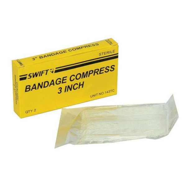 Honeywell Gauze Compress,Sterile,No,Cotton,PK2 35143TC