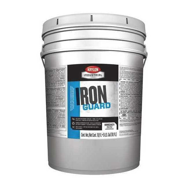 Krylon Interior/Exterior Paint, Semi-Gloss, Water Base, White, 5 gal K11004045
