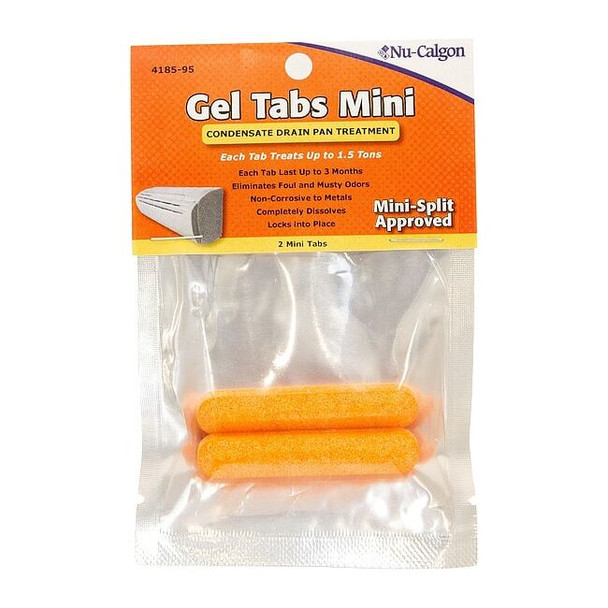 Nu-Calgon Condensate Pan Treatment,Gel Tab,1.5 ton 4185-95