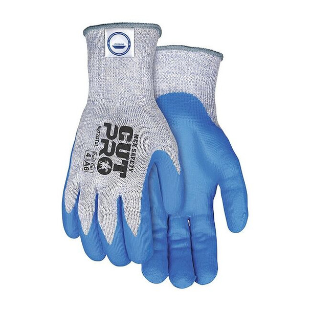 Cut Resistant Coated Gloves, Cut Level A6 ,Dipped ,Foam Nitrile ,Smooth ,L 1 PR