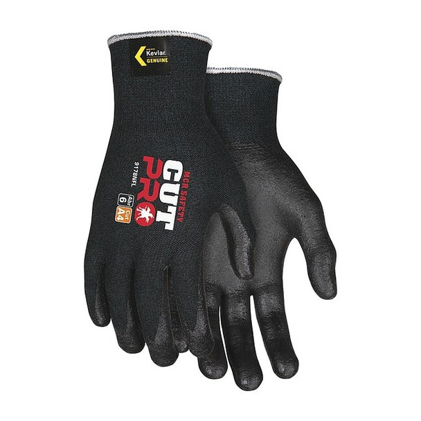 Cut-Resistant Coated Gloves, Cut Level A4 ,Dipped ,Foam Nitrile ,Smooth ,M 1 PR