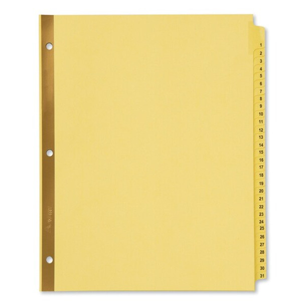 Avery Dennison Binder Index,1-31 Tabs,11x8-1/2,PK31 11308