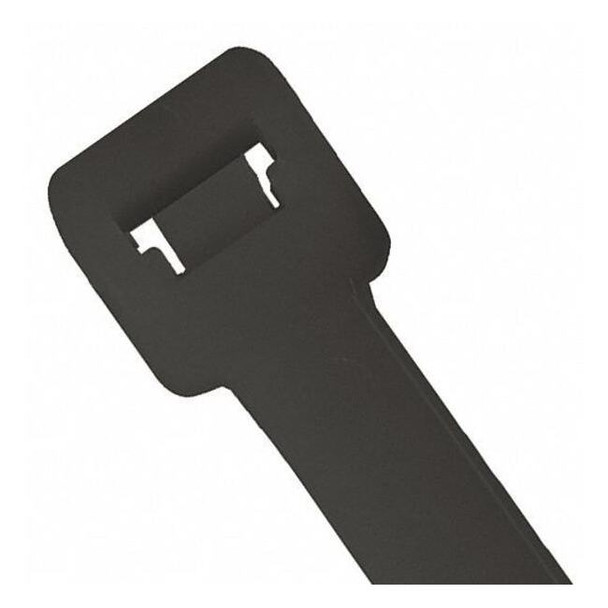 Cable Tie, 14 in L, Black, Nylon, 120 lb Strength, 100 PK
