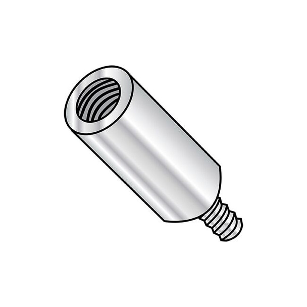 Round Standoffs, #4-40 Thrd Sz, 1-1/4 in Bd L, Aluminum 3/16 in OD, 1000 PK
