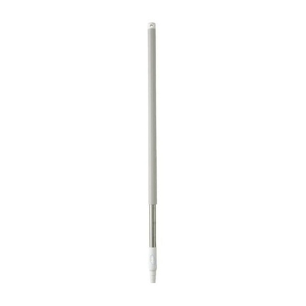 Vikan 1025mm Color Coded Handle, 1 1/4 in Dia, White, Stainless Steel 29835