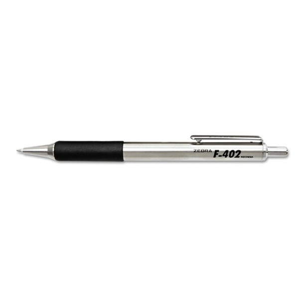 Zebra Pen Ballpoint Pen,Retractable,Fine,Black,PK2 29212