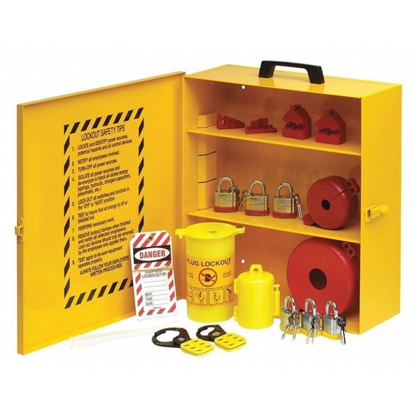 Condor Lockout Station,Black/Yellow,16" H 437R81