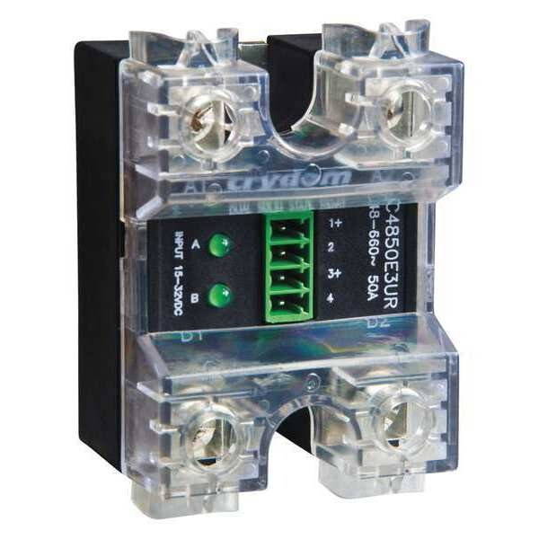Crydom Dual Solid State Relay, 2 Phase, Screw Clamp, Panel, SCR CC4850W3V